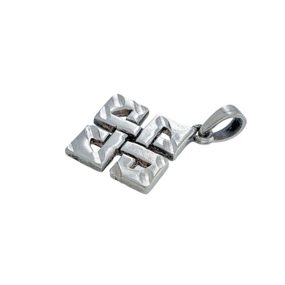 Vintage Sterling Silver 925 Celtic Knot Pendant - Picture 3 of 6